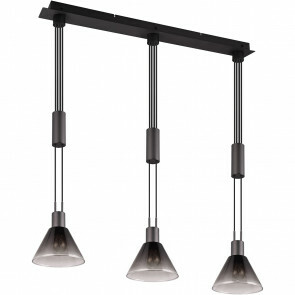 LED Hanglamp - Trion Ivan - E27 Fitting - 2-lichts - Rond - Antiek Nikkel - Aluminium