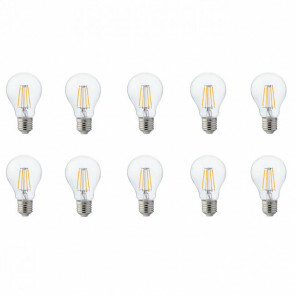 LED Lamp 10 Pack - Filament - E27 Fitting - 6W - Warm Wit 2700K