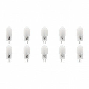 LED Lamp 10 Pack - G4 Fitting - Dimbaar - 2W - Helder/Koud Wit 6000K - Melkwit | Vervangt 20W