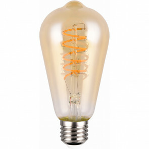 LED Lamp - Filament - Trion Limpo - E27 Fitting - 7W - Warm Wit 2700K - Glans Chroom - Glas