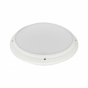LED Lamp - Opbouw Rond - Waterdicht IP65 - E27 - Mat Wit Kunststof - Ø275mm
