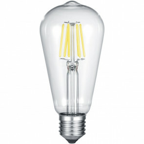 LED Lamp WiZ - Trion Akusti - E27 Fitting - 6W - Slimme LED - Dimbaar - Nachtlicht - Transparent Helder - Glas