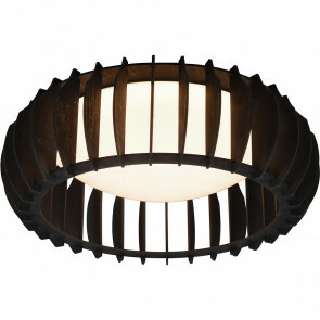 LED Plafondlamp - Plafondverlichting - Trion Manto - 17W - Warm Wit 3000K - Dimbaar - Rond - Mat Zwart - Kunststof