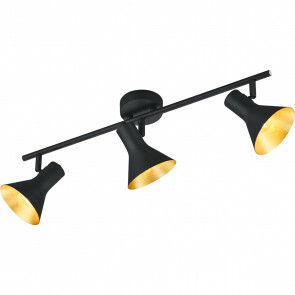 LED Plafondlamp - Plafondverlichting - Trion Nana - E14 Fitting - 3-lichts - Rond - Mat Zwart - Aluminium