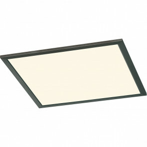 LED Plafondlamp - Plafondverlichting - Trion Povino - 25W - Warm Wit 3000K - Dimbaar - Vierkant - Mat Nikkel - Aluminium