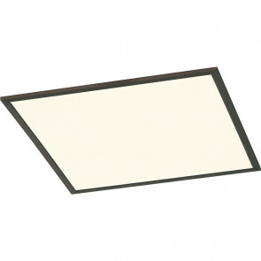 LED Plafondlamp - Plafondverlichting - Trion Povino - 30W - Warm Wit 3000K - Dimbaar - Vierkant - Mat Nikkel - Aluminium