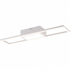 LED Plafondlamp - Plafondverlichting - Trion Tarza - 22W - Aanpasbare Kleur - Vierkant - Mat Wit - Aluminium