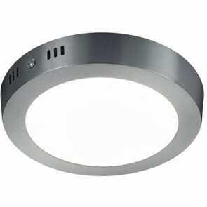 LED Plafondlamp - Plafondverlichting - Trion Sonta - 11W - Warm Wit 3000K - Rond - Mat Nikkel - Aluminium
