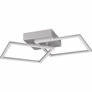 LED Plafondlamp - Plafondverlichting - Trion Ritonu - 20W - Natuurlijk Wit 4000K - Vierkant - Mat Wit - Aluminium