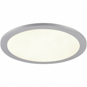 LED Plafondlamp - Plafondverlichting - Trion Tiberon - 16W - Natuurlijk Wit 4000K - Rond - Mat Titaan - Kunststof