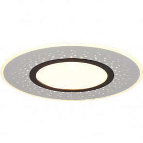 LED Plafondlamp - Plafondverlichting - Trion Virsa - 44W - Aanpasbare Kleur - Dimbaar - Afstandsbediening - Rond - Mat Nikkel - Aluminium