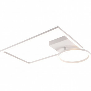 LED Plafondlamp - Plafondverlichting - Trion Viyona - 24W - Natuurlijk Wit 4000K - Vierkant - Mat Wit - Aluminium