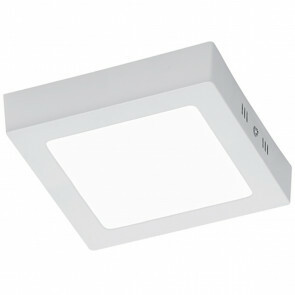 LED Plafondlamp - Plafondverlichting - Trion Zonin - 12W - Warm Wit 3000K - Vierkant - Mat Wit - Aluminium