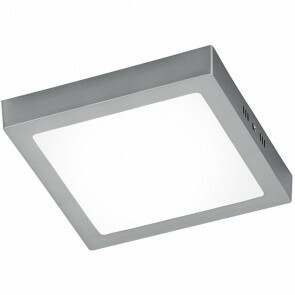 LED Plafondlamp - Plafondverlichting - Trion Zonin - 17W - Warm Wit 3000K - Vierkant - Mat Nikkel - Aluminium 