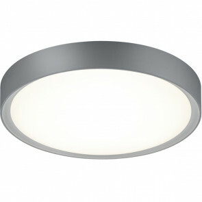 LED Plafondlamp - Trion Clirno - 18W - Warm Wit 3000K - Dimbaar - Opbouw Rond - Mat Titaan - Kunststof