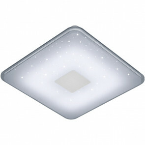 LED Plafondlamp - Trion Sumoran - 30W - Aanpasbare Kleur - Dimbaar - Afstandsbediening - Vierkant - Mat Wit - Acryl