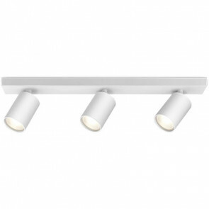 LED Plafondspot - Brinton Betin - GU10 Fitting - 3-lichts - Rond - Mat Wit - Kantelbaar - Aluminium