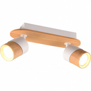 LED Plafondspot - Brinton Betin - GU10 Fitting - 2-lichts - Rond - Mat Zwart - Kantelbaar - Aluminium