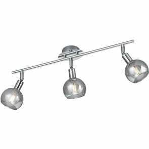 LED Plafondspot - Trion Brista - E14 Fitting - 3-lichts - Rond - Glans Chroom - Aluminium