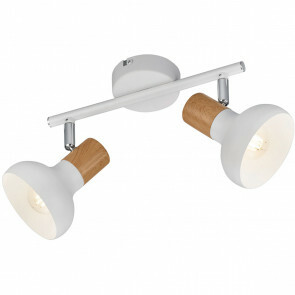 LED Plafondspot - Trion Rollo - E14 Fitting - 2-lichts - Rond - Mat Wit - Aluminium