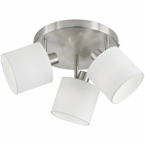 LED Plafondspot - Trion Torry - E14 Fitting - 3-lichts - Rond - Mat Nikkel - Aluminium