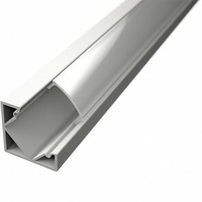 LED Strip Profiel - Delectro Profi - Aluminium - 1 Meter - 18.5x18.5mm - Hoekprofiel