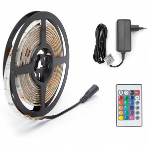 LED Strip Set - Aigi Stippi - 3 Meter - 5050-30 - RGB - Waterdicht IP65 - Afstandsbediening - 12V
