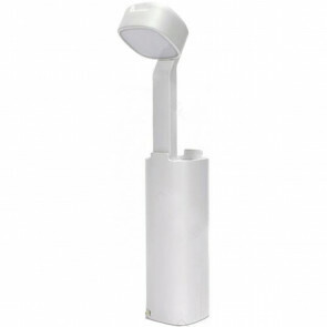 LED Tafellamp - Aigi Cluno - 3W - USB Oplaadfunctie - Natuurlijk Wit 4500K - Dimbaar - Rechthoek - Mat Wit - Kunststof