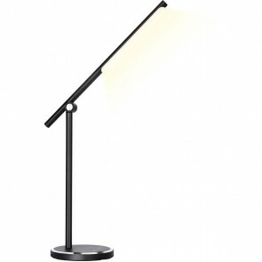 LED Tafellamp - Aigi Libo - 8W - USB Oplaadfunctie - Aanpasbare Kleur - Dimbaar - Rechthoek - Mat Zwart - Aluminium