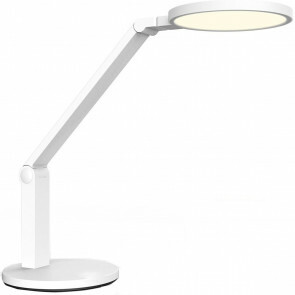LED Tafellamp - Tafelverlichting - Aigi Unova - 15W - Natuurlijk Wit 4000K - Dimbaar - Rond - Mat Wit - Kunststof
