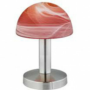 LED Tafellamp - Tafelverlichting - Trion Funki - E14 Fitting - Rond - Mat Oranje - Aluminium