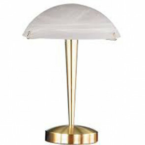 LED Tafellamp - Tafelverlichting - Trion Honk - E14 Fitting - Rond - Mat Goud - Aluminium