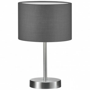 LED Tafellamp - Tafelverlichting - Trion Hotia - E14 Fitting - Rond - Mat Grijs - Aluminium