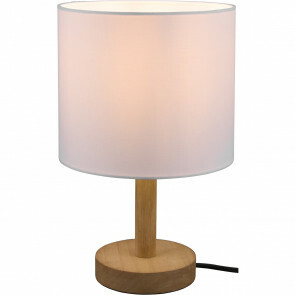 LED Tafellamp - Tafelverlichting - Trion Kiblon - E27 Fitting - Rond - Mat Bruin - Hout