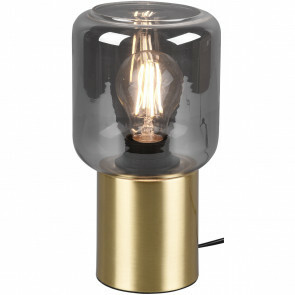 LED Tafellamp - Tafelverlichting - Trion Nikos - E27 Fitting - Rond - Mat Goud - Aluminium