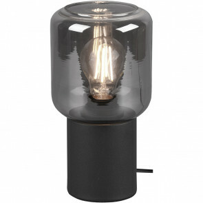 LED Tafellamp - Tafelverlichting - Trion Nikos - E27 Fitting - Rond - Mat Zwart - Aluminium