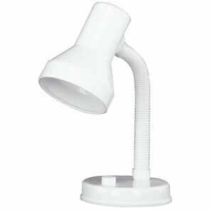 LED Tafellamp - Tafelverlichting - Trion Printon - E27 Fitting - Rond - Mat Wit - Kunststof