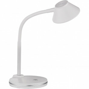 LED Tafellamp - Trion Berony - 3W - Warm Wit 3000K - Rond - Flexibele Arm - Mat Wit - Kunststof