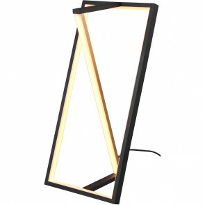LED Tafellamp - Trion Ediyon - 9W - Aanpasbare Kleur - Dimbaar - Rechthoek - Mat Zwart - Aluminium