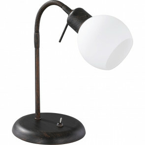 LED Tafellamp - Trion Frudo - 4W - E14 Fitting - Warm Wit 3000K - Rond - Roestkleur - Aluminium