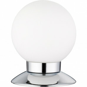 LED Tafellamp - Trion Princy - 3W - Warm Wit 3000K - Dimbaar - Rond - Mat Chroom - Aluminium