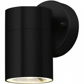 LED Tuinverlichting - Buitenlamp - Magnolia - 1-lichts - GU10 Fitting - Wandlamp - RVS - Mat Zwart - Rond