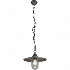 LED Tuinverlichting - Hanglamp - Trion Brinito - Plafond - E27 Fitting - Mat Zwart - Aluminium