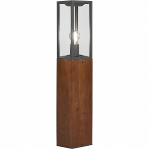 LED Tuinverlichting - Staande Buitenlamp - Trion Garinola XL - E27 Fitting - Rechthoek - Houtkleur - Natuur Hout 