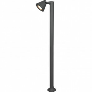 LED Tuinverlichting - Staande Buitenlamp - Trion Kavani XL - GU10 Fitting - Rond - Mat Antraciet - Aluminium