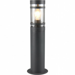 LED Tuinverlichting - Staande Buitenlamp - Trion Tinolo - E27 Fitting - Spatwaterdicht IP44 - Rond - Mat Antraciet - Aluminium