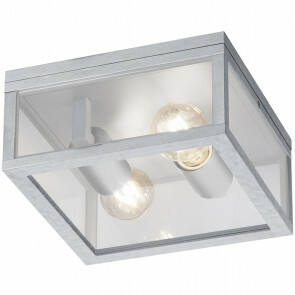 LED Tuinverlichting - Tuinlamp Plafond - Trion Garinola - E27 Fitting - 2-lichts - Mat Grijs - Aluminium