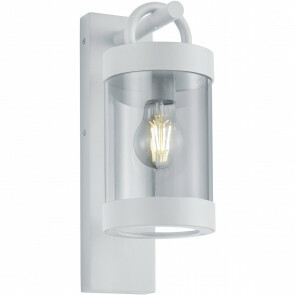LED Tuinverlichting - Tuinlamp - Trion Semby - Wand - Lichtsensor - E27 Fitting - Mat Wit - Aluminium