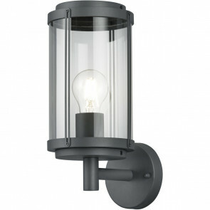 LED Tuinverlichting - Tuinlamp - Trion Taniron - Wand - E27 Fitting - Mat Zwart - Aluminium