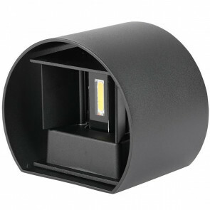 LED Wandlamp - Wandverlichting - Viron Ultimo - 6W - Warm Wit 3000K - Rond - Mat Zwart - Aluminium